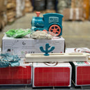 Tren Didáctico Azul Turquesa con Dominó para Niños