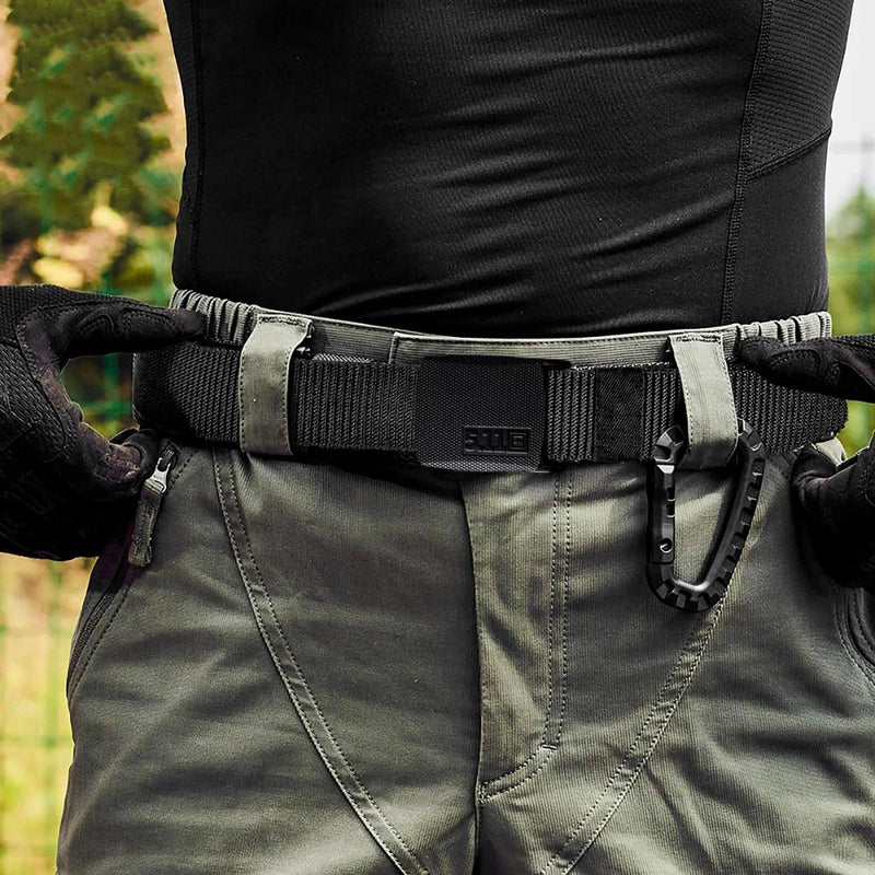 Cinturón Táctico Ajustable de Nailon y Metal para Uso Diario y Aventura