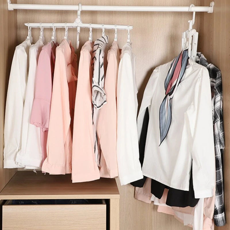 Gancho 8 en 1 Plegable para Máxima Organización de Ropa