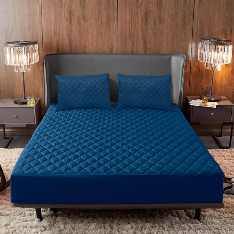 Combo Protector de Colchón Acolchado y Almohada Antifluido