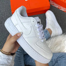 Combo X2 Zapatillas Nike For One Blanco-Negro con Plantillas de Regalo