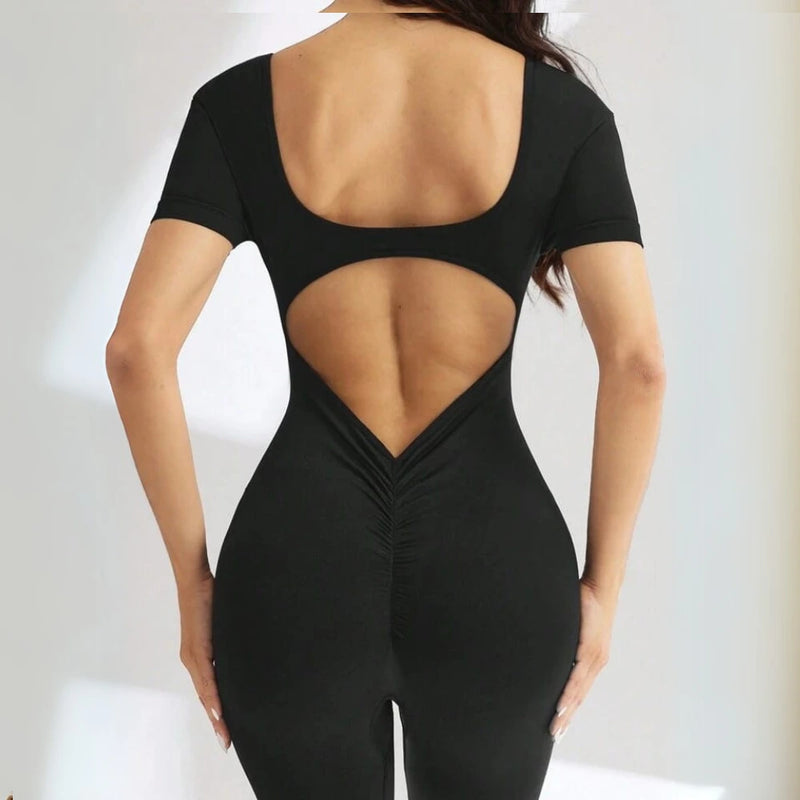 Enterizo Manga Corta Bota Tubo para Mujer - Estilo y Confort