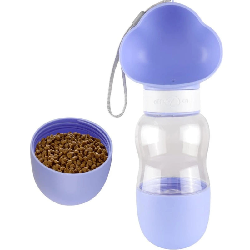 Dispensador Portátil 2 en 1 para Agua y Comida de Mascotas
