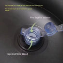 Sillín Inflable Portátil con Reposa Pies para Uso Versátil