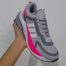 Tenis Adidas Bounce para Dama en Gris y Rosa: Estilo y Comodidad