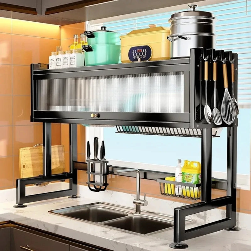 Escurridor Prime 85CM con Tapa y Gabinete para Cocina