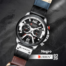 Reloj Curren 8329 Original: Cronógrafo Ejecutivo en Acero y Cuero