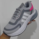 Tenis Adidas Bounce para Dama en Gris y Rosa: Estilo y Comodidad