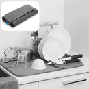 Escurridor Secaplatos Tapete Absorbente Multifuncional Gris