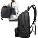 Combo de Morral y Canguro Negro en Tela Oxford Antifluido