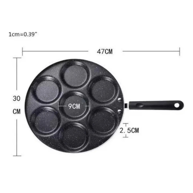Sartén X7 Anti-Adherente para Huevos y Pancakes