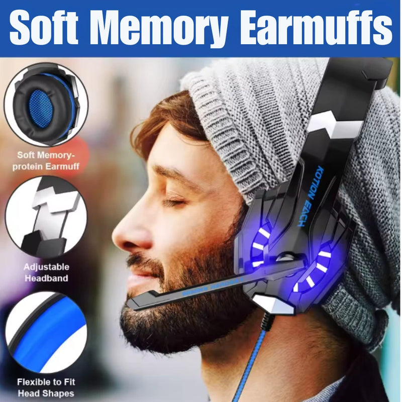 Diadema Gamer con Sonido Envolvente y Micrófono Ajustable