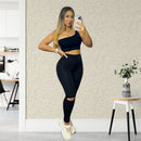 Leggings Deportivos con Detalles de Huecos para Mujer