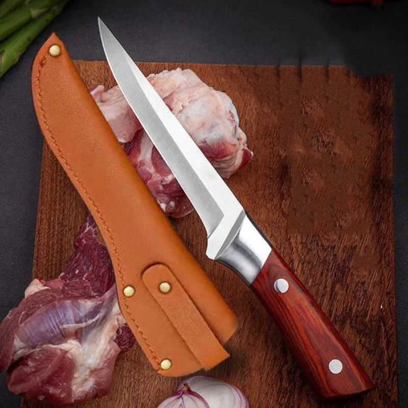 Cuchillo de Acero Inoxidable 5.9 Pulgadas con Funda