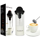 Espumador Batidor de Leche Eléctrico Portátil Con Taza De Vidrio - Bebidas Cremosas al Instante