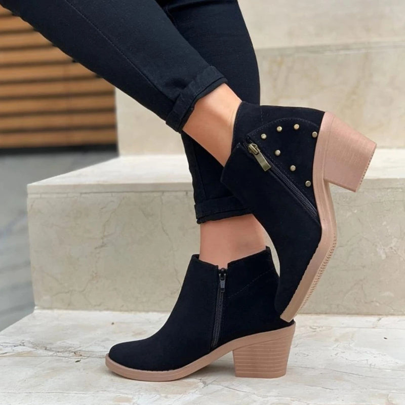 Botín Texas Negro ToryVic para Mujer - Versátil y Elegante
