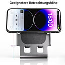 Cargador Inalámbrico de Aluminio 15W con Soporte Ajustable