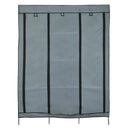 Armario Closet Plegable de Tela Gris con Espacio para Calzado