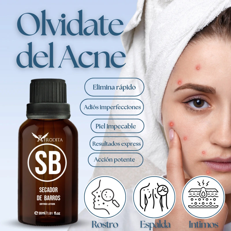 Serum Secador de Barros con Protección UV y Zinc Oxide