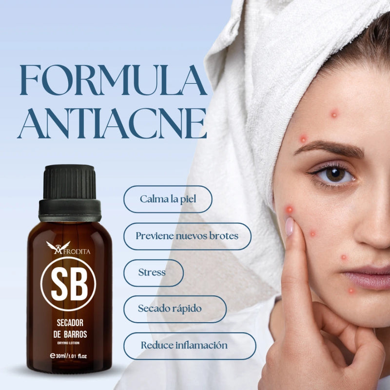 Serum Secador de Barros con Protección UV y Zinc Oxide