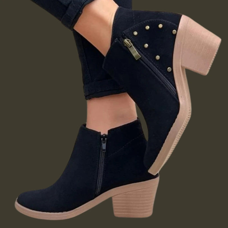 Botín Texas Negro ToryVic para Mujer - Versátil y Elegante