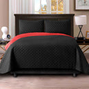 Colcha Bicolor Reversible en Microfibra Acolchada para Todas las Camas