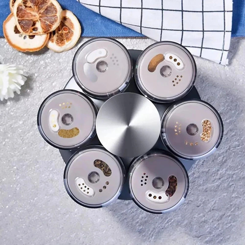 Condimentador Giratorio en Acero Inox OT-020 para Cocina