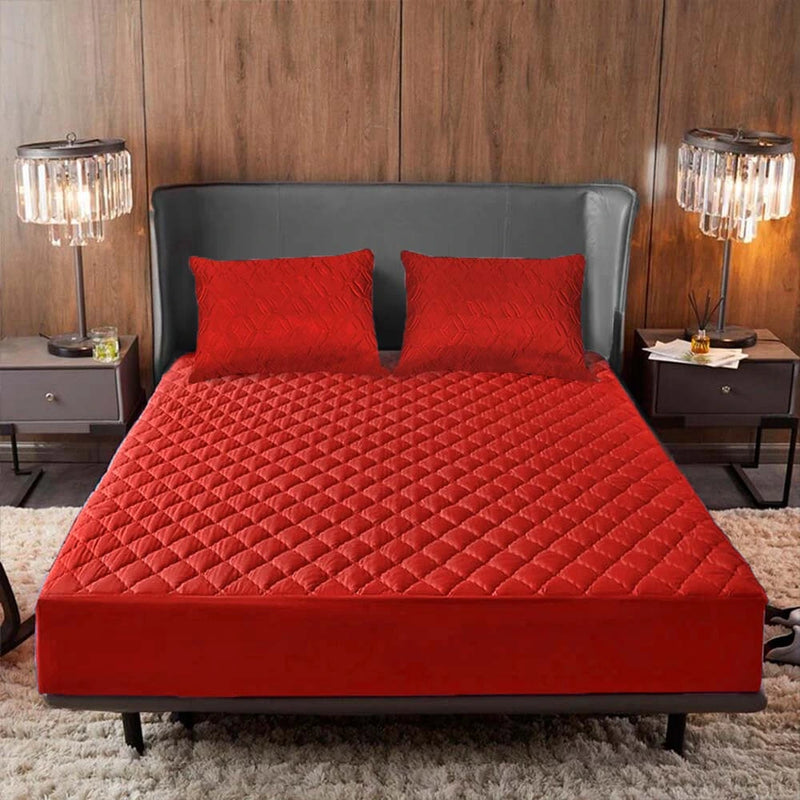 Combo Protector de Colchón Acolchado y Almohada Antifluido