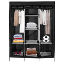 Armario Closet Plegable de Tela Gris con Espacio para Calzado