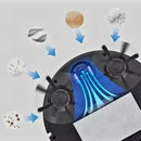 Robot Aspiradora y Trapeador Recargable USB en Negro