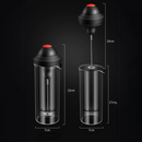 Espumador Batidor de Leche Eléctrico Portátil Con Taza De Vidrio - Bebidas Cremosas al Instante