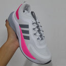 Tenis Adidas Bounce Blanco Rosa para Dama - Amortiguación Superior
