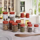 Set de Frascos Organizadores x12 con Tapas Herméticas Coral