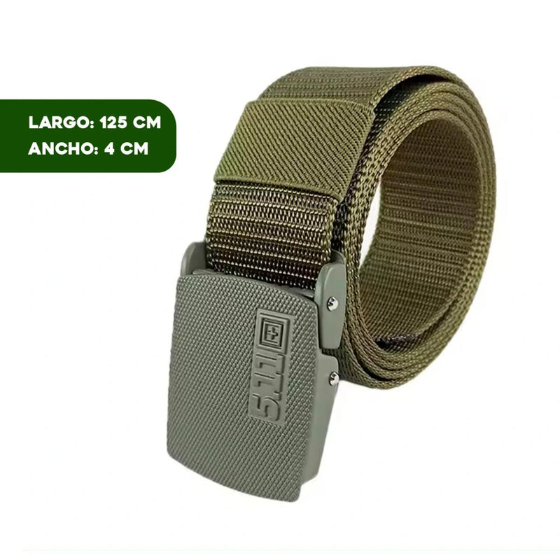 Cinturón Táctico Ajustable de Nailon y Metal para Uso Diario y Aventura