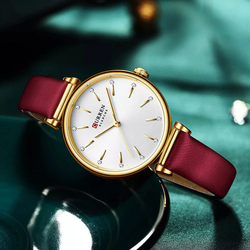 Reloj Curren 9081 de Cuero para Mujer - Estilo y Durabilidad