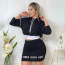 Conjunto Deportivo Good Vibes en Lycra Algodón para Mujer