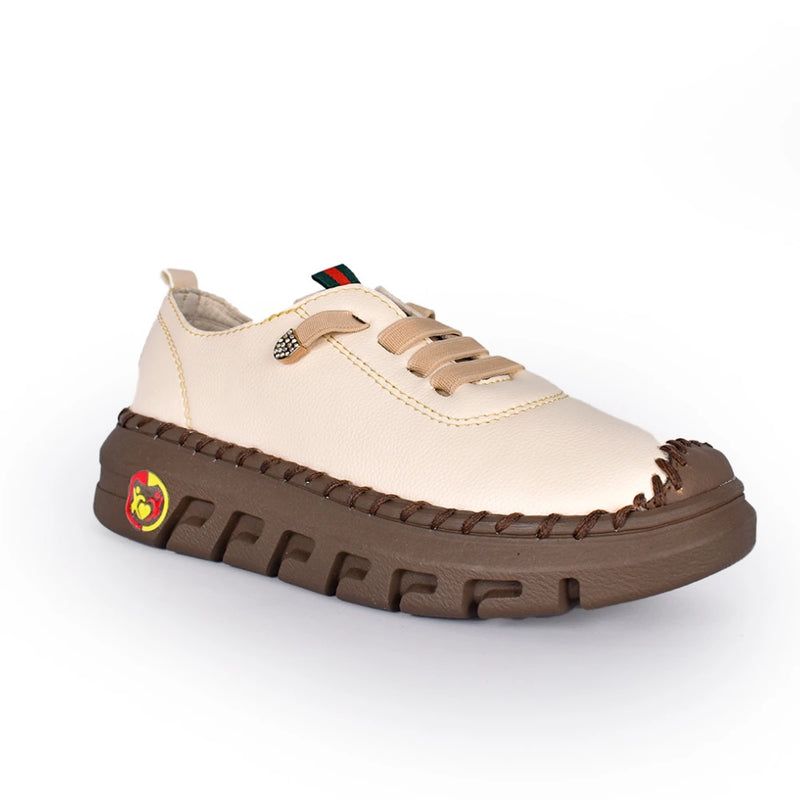 Mocasín OY en Beige y Negro - Elegancia Casual a tus Pies
