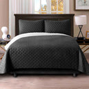 Colcha Bicolor Reversible en Microfibra Acolchada para Todas las Camas