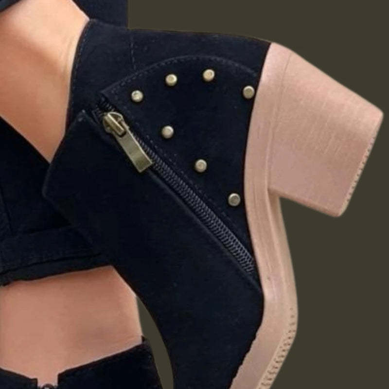 Botín Texas Negro ToryVic para Mujer - Versátil y Elegante