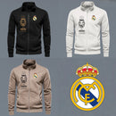 Buzo Cuello Alto Bordado Real Madrid con Bolsillos Frontales