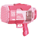 Pistola de Burbujas Eléctrica 132 Hoyos Recargable para Fiestas