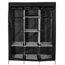 Armario Closet Plegable de Tela Gris con Espacio para Calzado