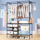 Armario Closet Organizador Multifuncional con Perchero y Zapatero