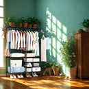 Armario Closet Organizador Multifuncional con Perchero y Zapatero