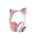 Audífonos Diadema Inalámbrica Iluminada Gato Mz-023: Diversión Inalámbrica