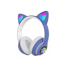 Audífonos Diadema Inalámbrica Iluminada Gato Mz-023: Diversión Inalámbrica