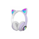 Audífonos Diadema Inalámbrica Iluminada Gato Mz-023: Diversión Inalámbrica