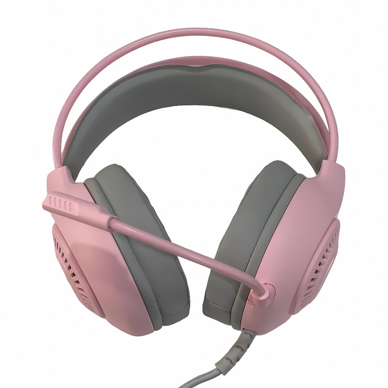 Audifonos Diadema Gaming RGB Jertech HG-01 para PC: USB/3.5mm con Cancelación de Ruido