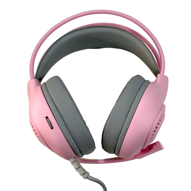 Audifonos Diadema Gaming RGB Jertech HG-01 para PC: USB/3.5mm con Cancelación de Ruido