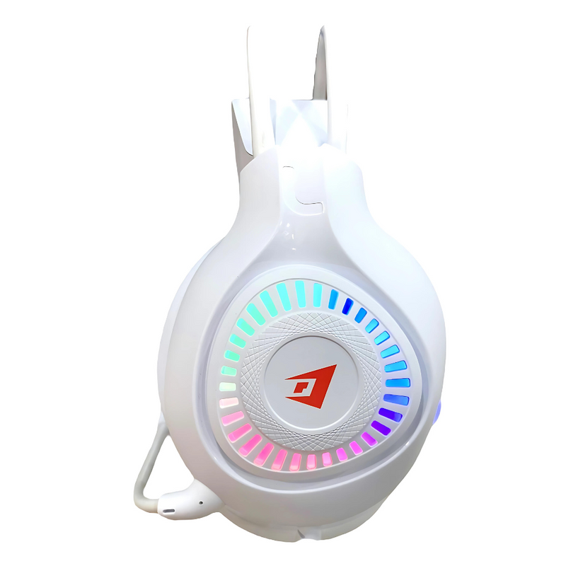 Audifonos Diadema Gaming RGB Jertech HG-01 para PC: USB/3.5mm con Cancelación de Ruido